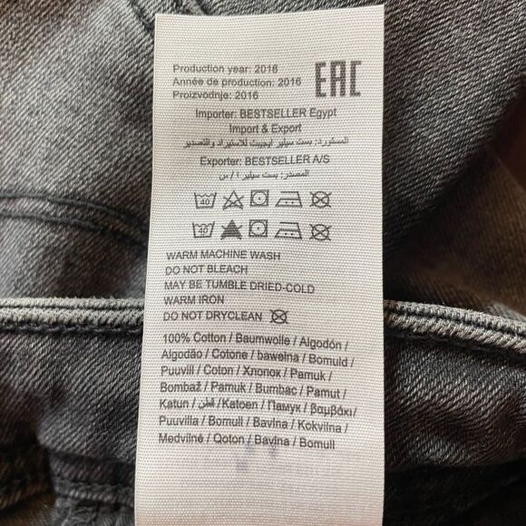 Jack & Jones Liam Skinny fit grey/black distress Jeans size 27 new witho… - Picture 5 of 7